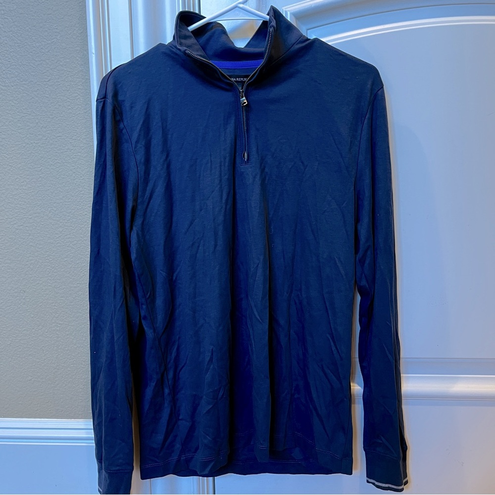 BANANA REPUBLIC MEN ZIP UP SHIRT